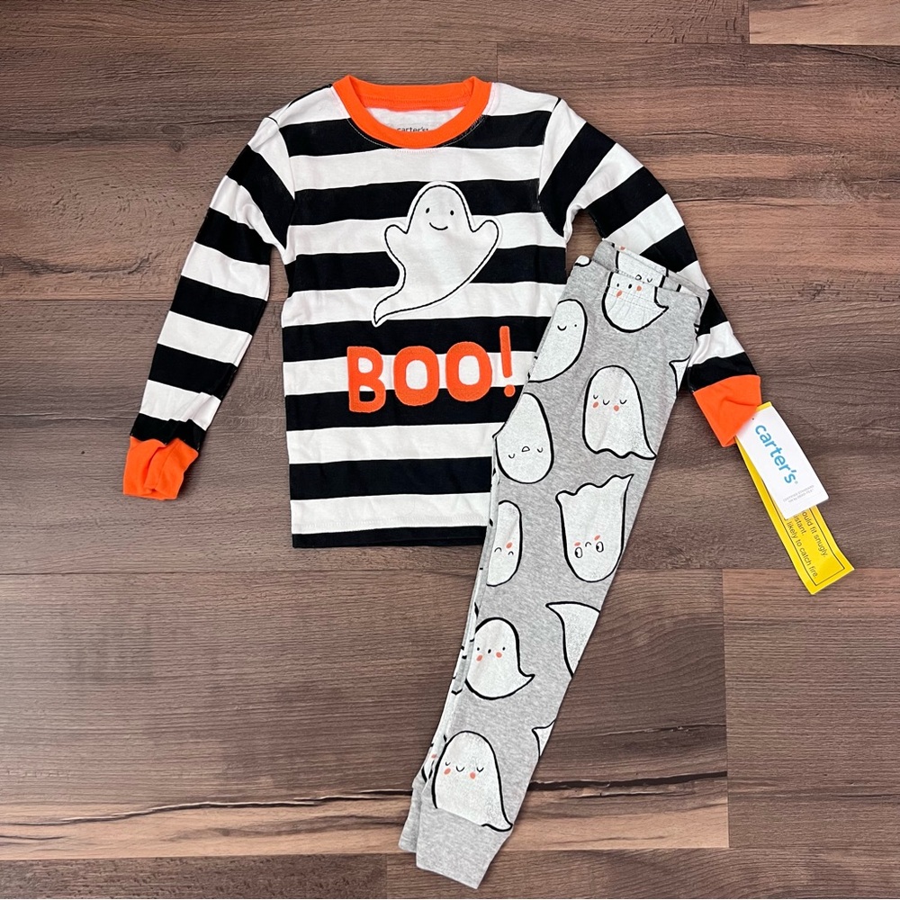 NWT Carter's Toddler Halloween Pajamas - Boo! Ghosts - 2-Piece Set - Size 2T